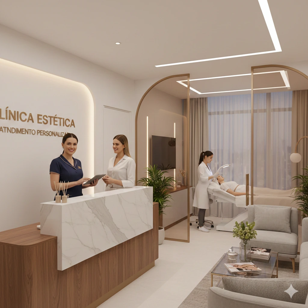 Sala de atendimento com luz natural
