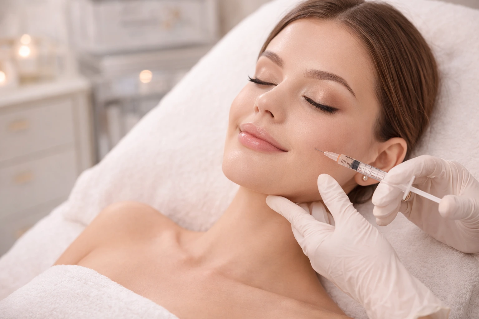 Tratamento facial com tecnologia delicada